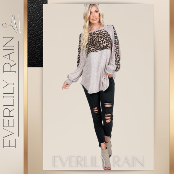 LAST ONE! Brushed Soft Leopard Print Top - Picture 8 of 14